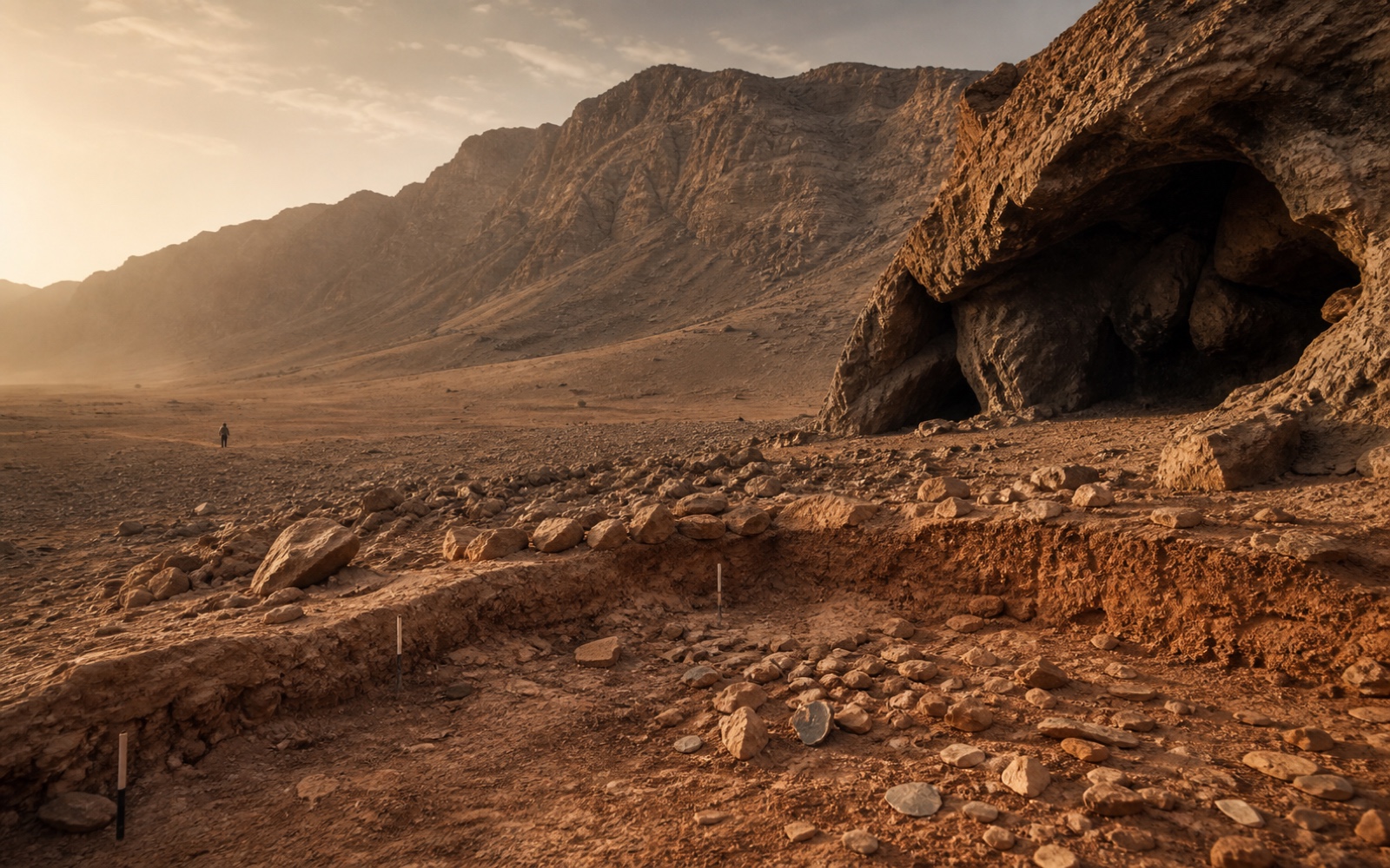 Contextual visual of the Faya archaeological landscape